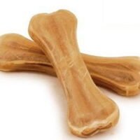Image indicates Rawhide Bones for Dogs.