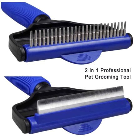 Professional 2 in 1 Shedding Blade Comb