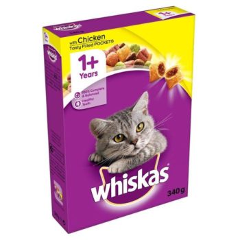 Whiskas plus one tasty filled pockets with chicken- Reem Pet Store