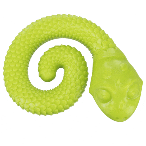 treat dispensing snake dog toy