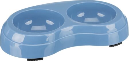 Trixie Plastic Double Bowl- Reem Pet Store