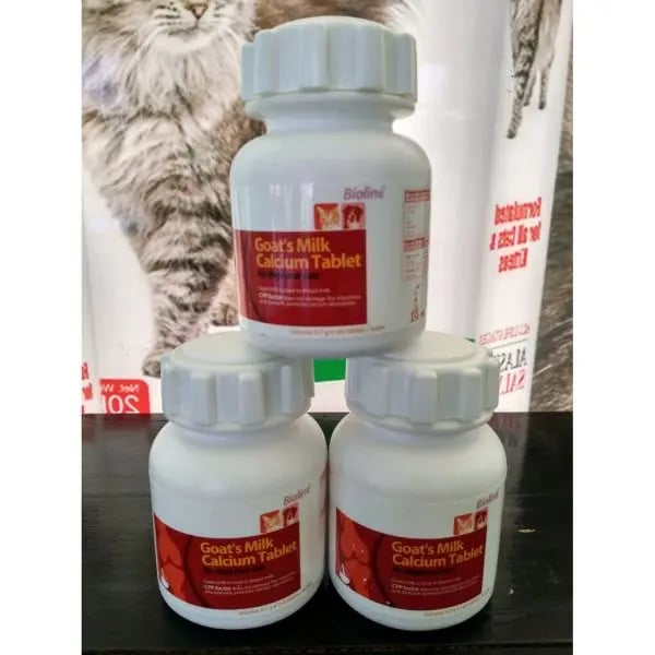 Bioline Goat Milk Calcium Tablets - Reem Pet Store