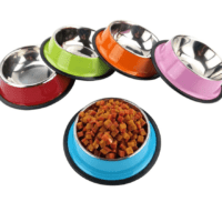 Steel Bowl in color - Reem Pet Store