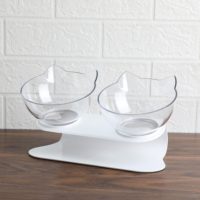 Double bowl raised stand food and water - Reem Pet Store