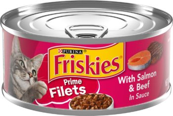 Friskies prime fillets with salmon and beef in sauce- Reem Pet Store