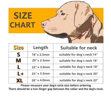 Extra Fine Choke Chain sizes
