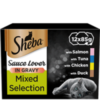 Sheba Sauce Lover in Gravy Mixed Collection Poultry