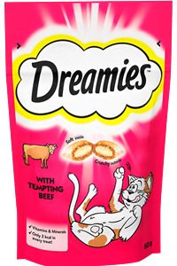 dreamies cat treats beef