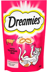 dreamies cat treats beef