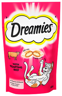 dreamies cat treats beef