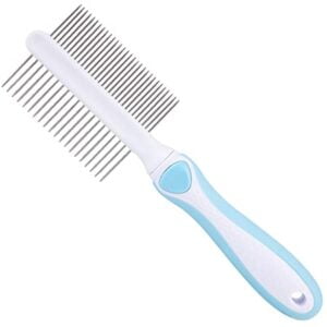 Steel Comb Double Sided with Handle