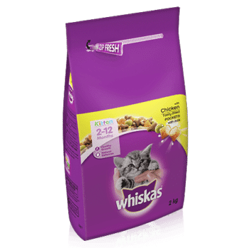 Whiskas kitten 2-12 months dry food with chicken - Reem Pet Store
