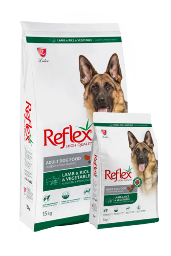 Reflex Adult Dog Food Lamb, Rice and vegetables. Reem Pet Store