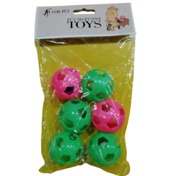 Pet Toys for cats 6 Pcs of balls.