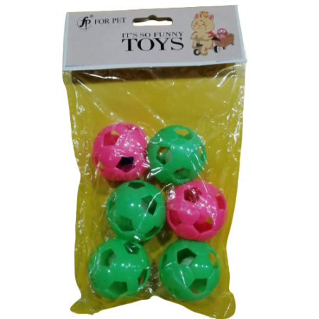 Pet Toys for cats 6 Pcs of balls.