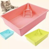 Cat Litter Tray with Scoop- Reem Pet Store
