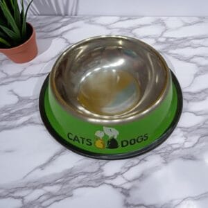Colored Metal Bowl for pets food and water