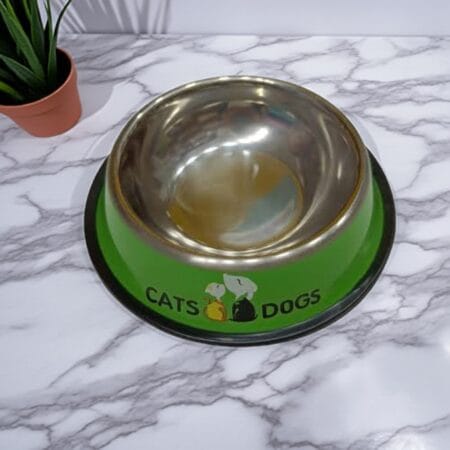 Colored Metal Bowl for pets food and water