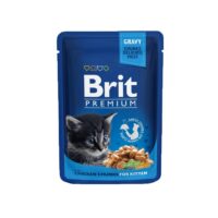 Brit Premium Kitten Pouches-Chicken Gravy is a best food with ingredients that suits the growth and development of the kitten.