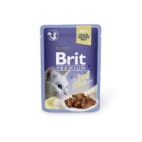 Brit Cat Jelly Beef Fillets, produces healthy and shiny skin in cats.