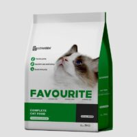 Favourite Cat Food image shows the outlook of the packing.