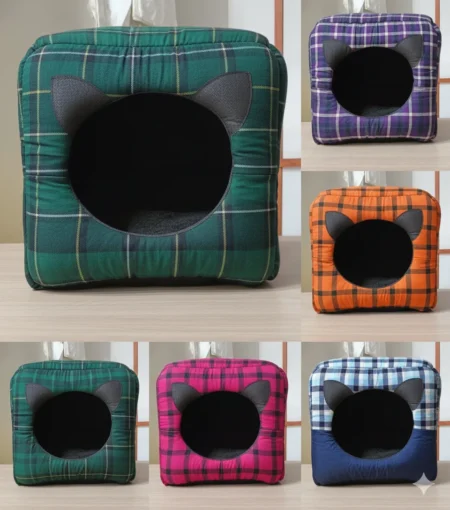 Cat Convertible Bed House – 2 in 1 cat cave and sleeping bed Pakistan