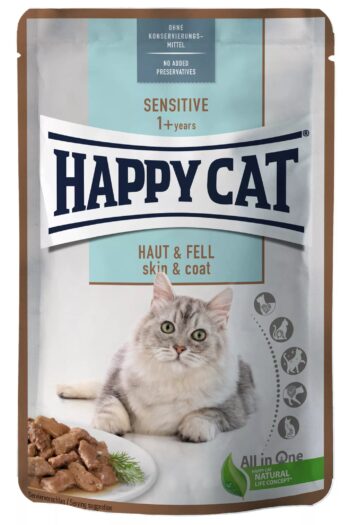 Happy Cat Skin and Coat Wet Food Pouch
