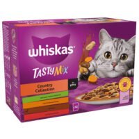 WHISKAS® TASTY MIX Country Collection in Gravy 1+ Adult Wet Cat Food Pouches