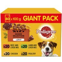 Pedigree giant box mix collection wet food in jelly