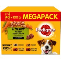 Pedigree Wet Dog Food Mix Flavor in Gravy Pouches