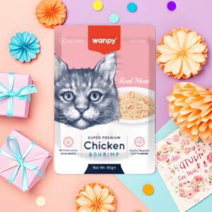 Wanpy Creamy Treat Cat with chicken and shrimp