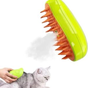 Rechargeable pet steam brush