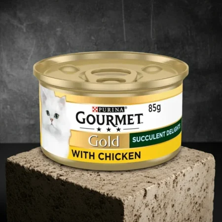 Gourmet Gold Succulent Delights with Chicken wet cat food can