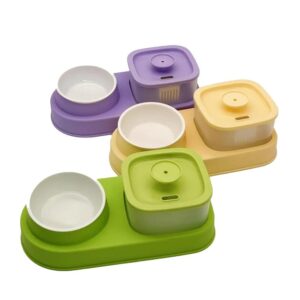 Automatic Cat and Dog Water Dispenser and Food Bowl Set