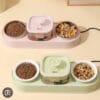 Cat Water Fountain with Double Bowls