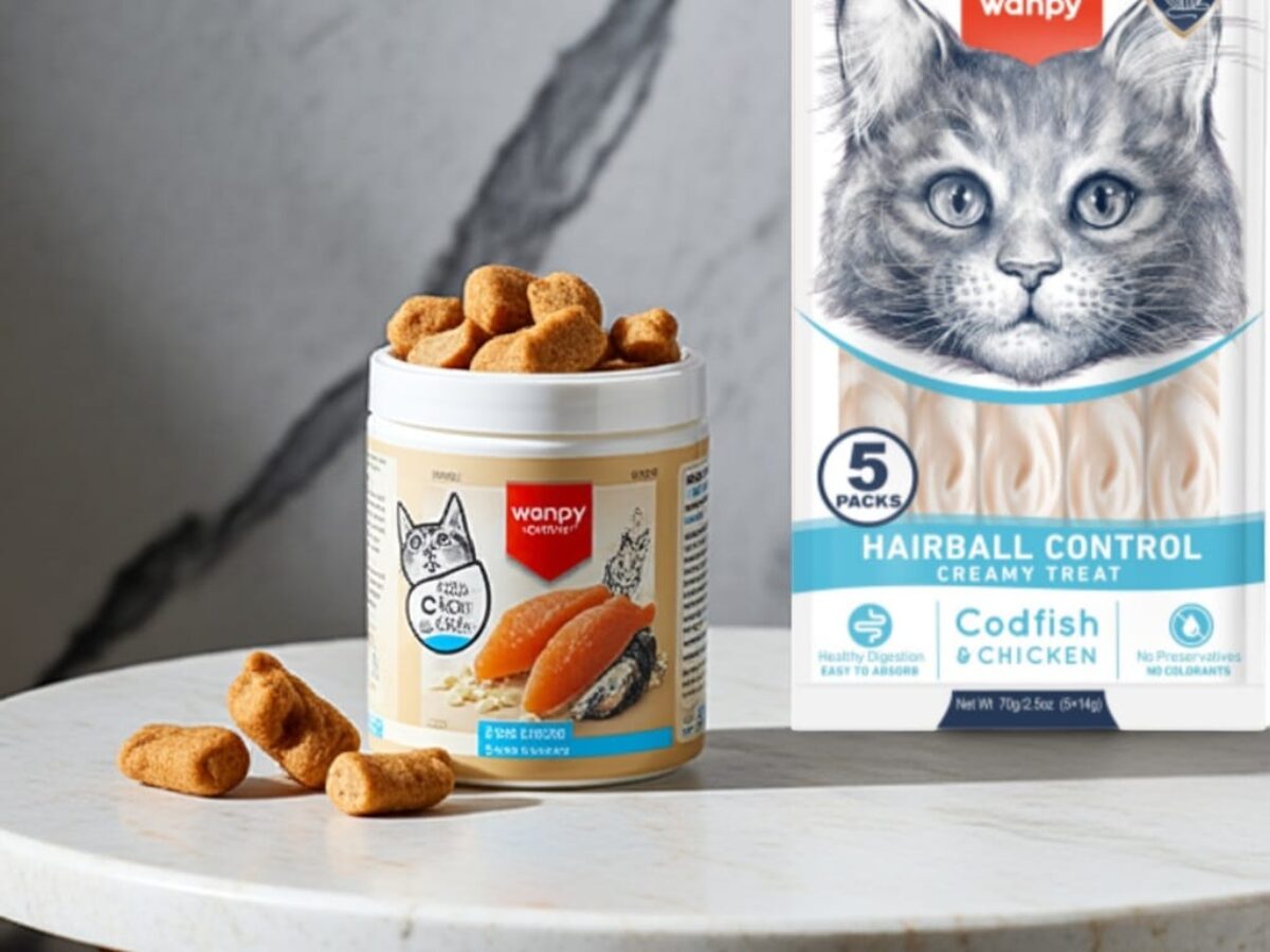 HOT Wanpy Hairball Control Cat Treats Wanpy Hairball Control