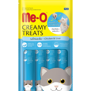 Meo Creamy Treat Chicken and Liver for Cats – Available at Reem Pet Store Pakistan