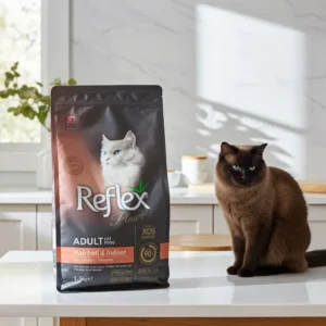 Reflex Plus Hairball and Indoor Cat Food with Salmon – premium indoor cat diet Pakistan